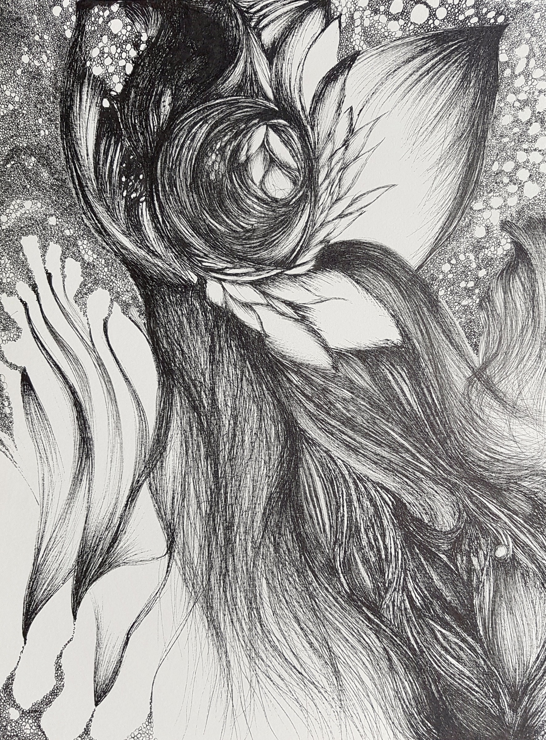 Untitled — ink drawing, 2019