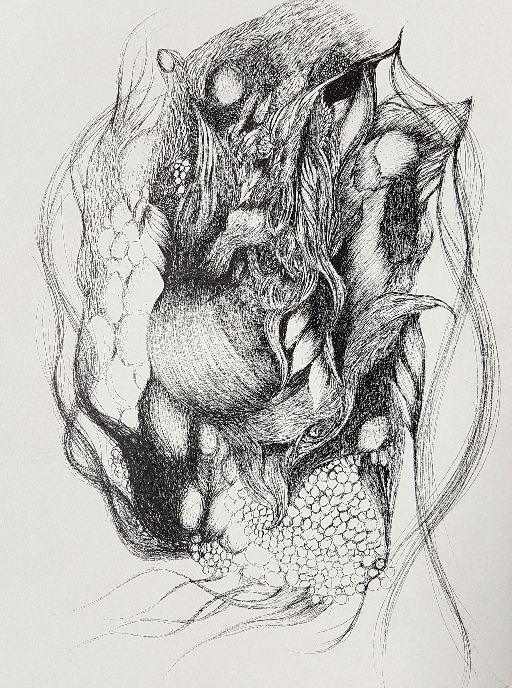 Untitled — ink drawing, 2019